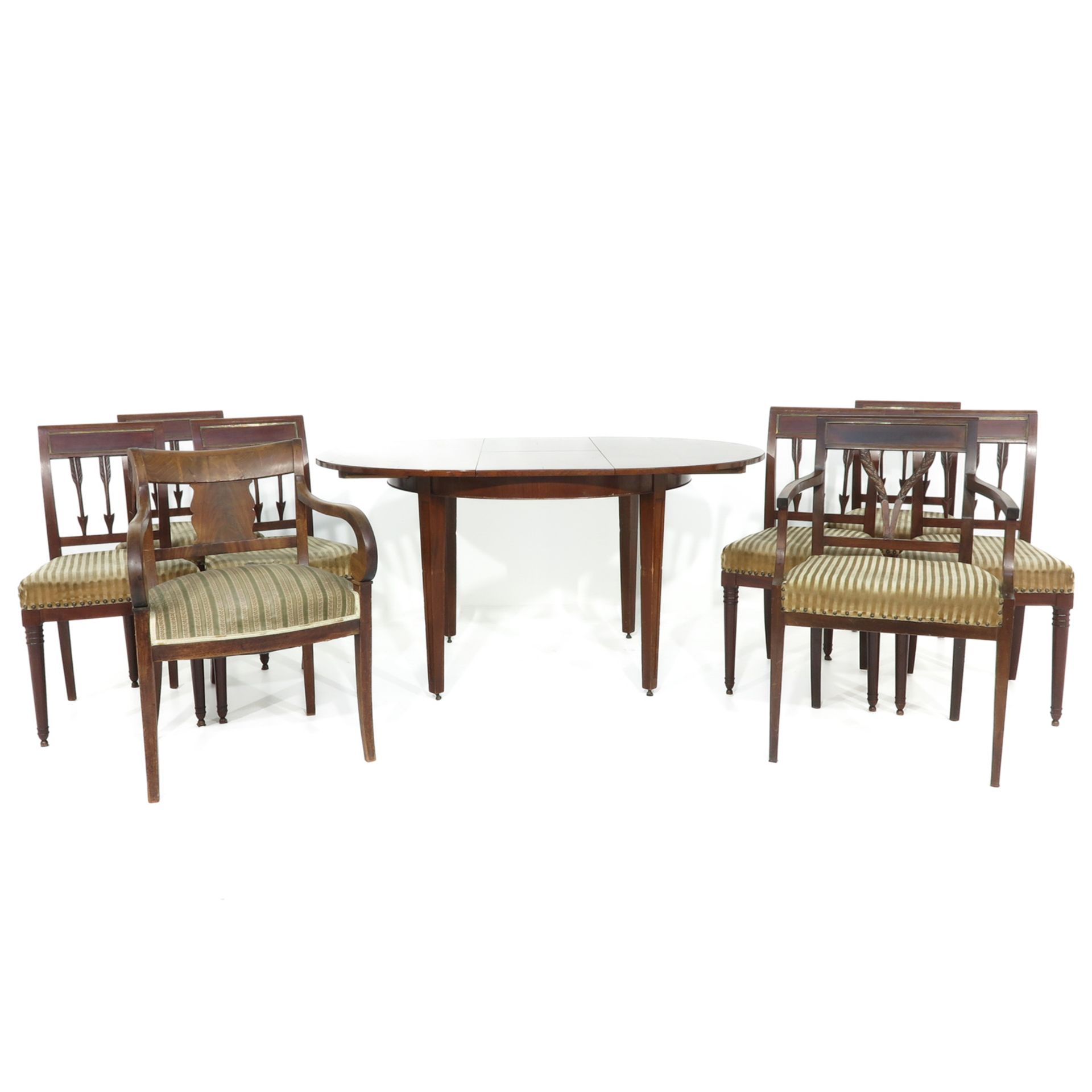 An English Table and Chair Set