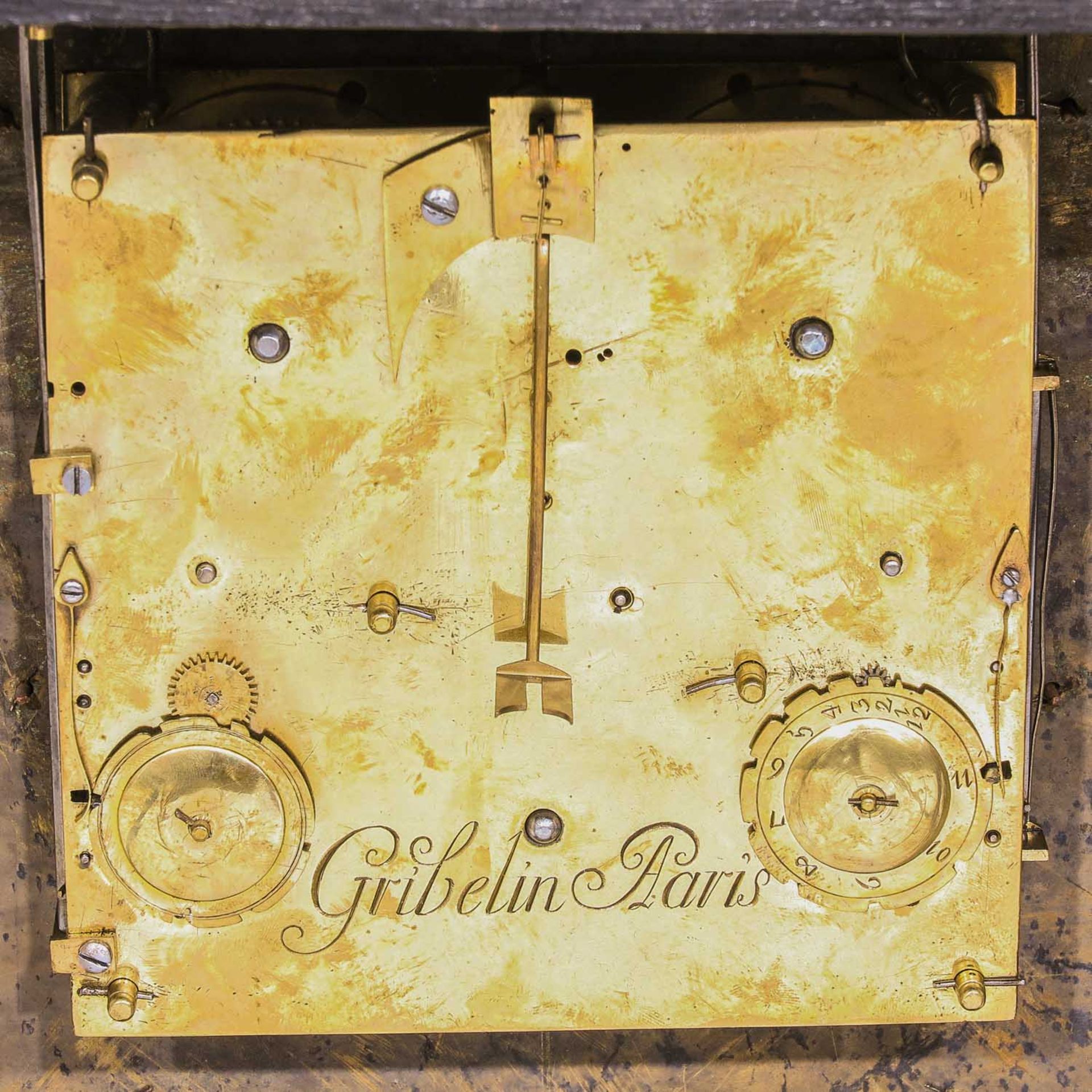 A Console Clock Signed Gribelin a Paris - Bild 9 aus 9