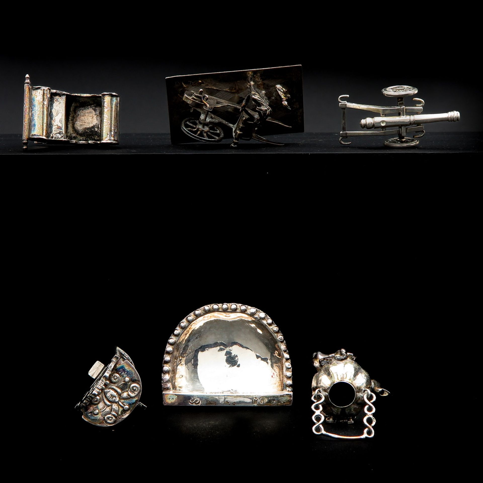 A Collection of 5 Silver Miniatures - Bild 5 aus 10
