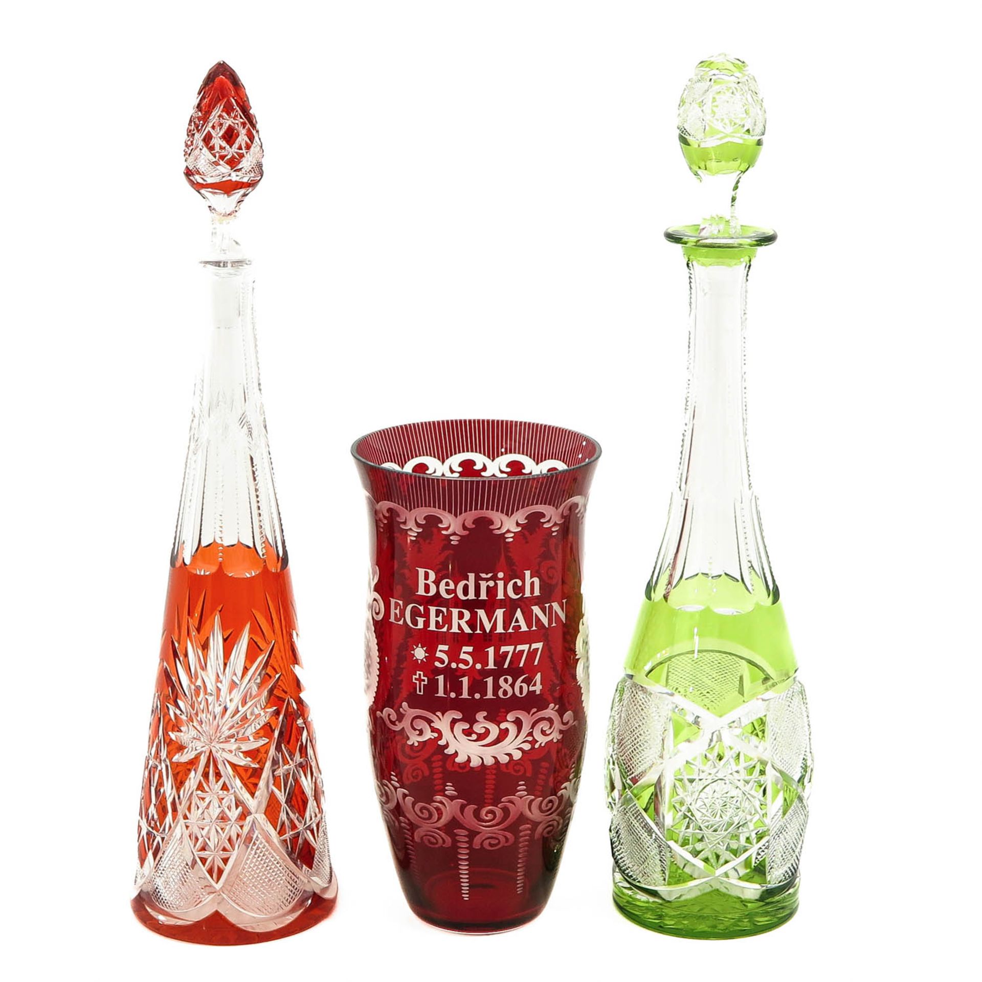 3 Pieces of Bohemian Crystal