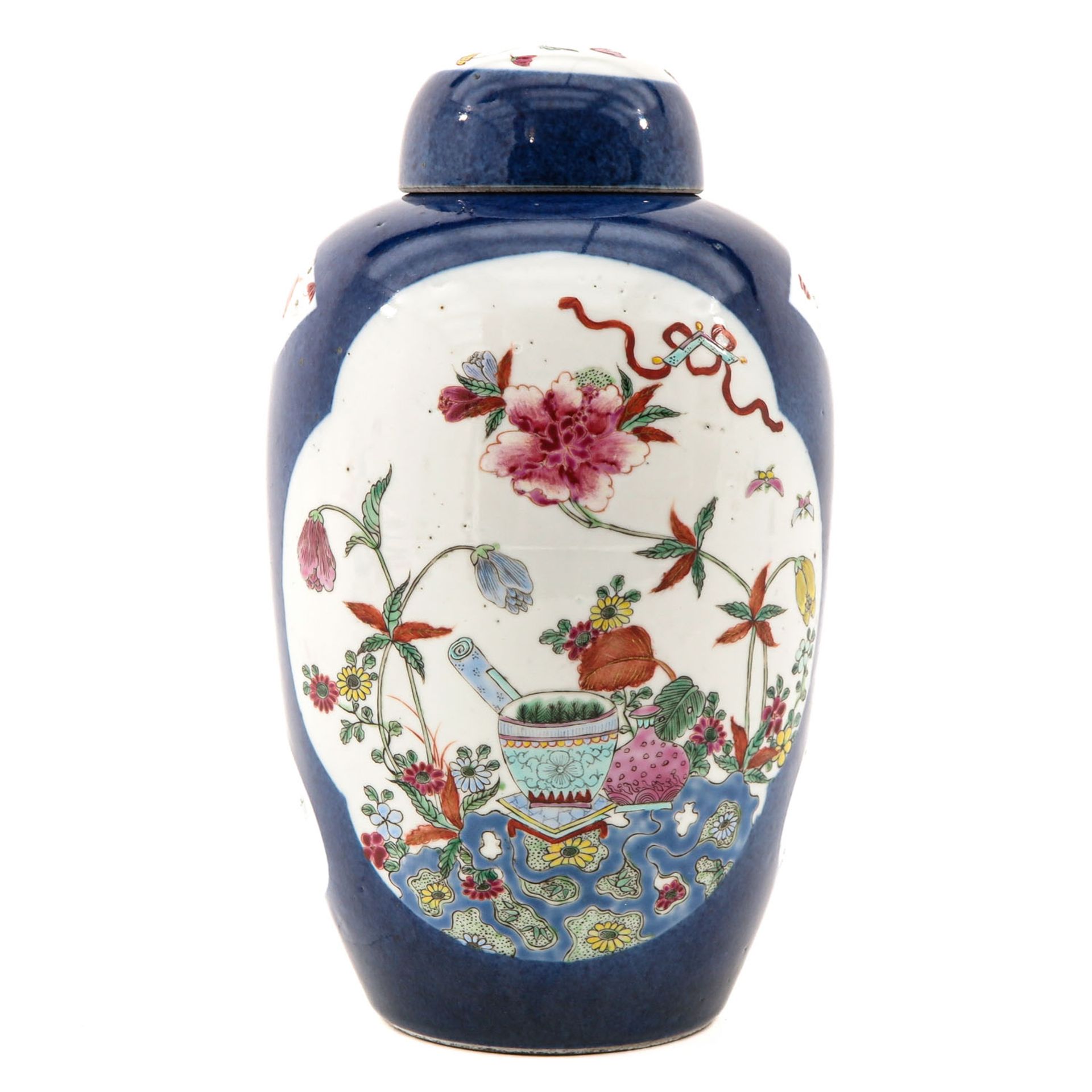 A Powder Blue Jar with Cover - Image 3 of 10