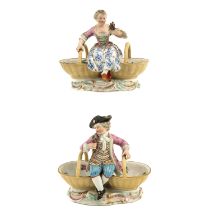 A Lot of 2 Meissen Salt Cellars