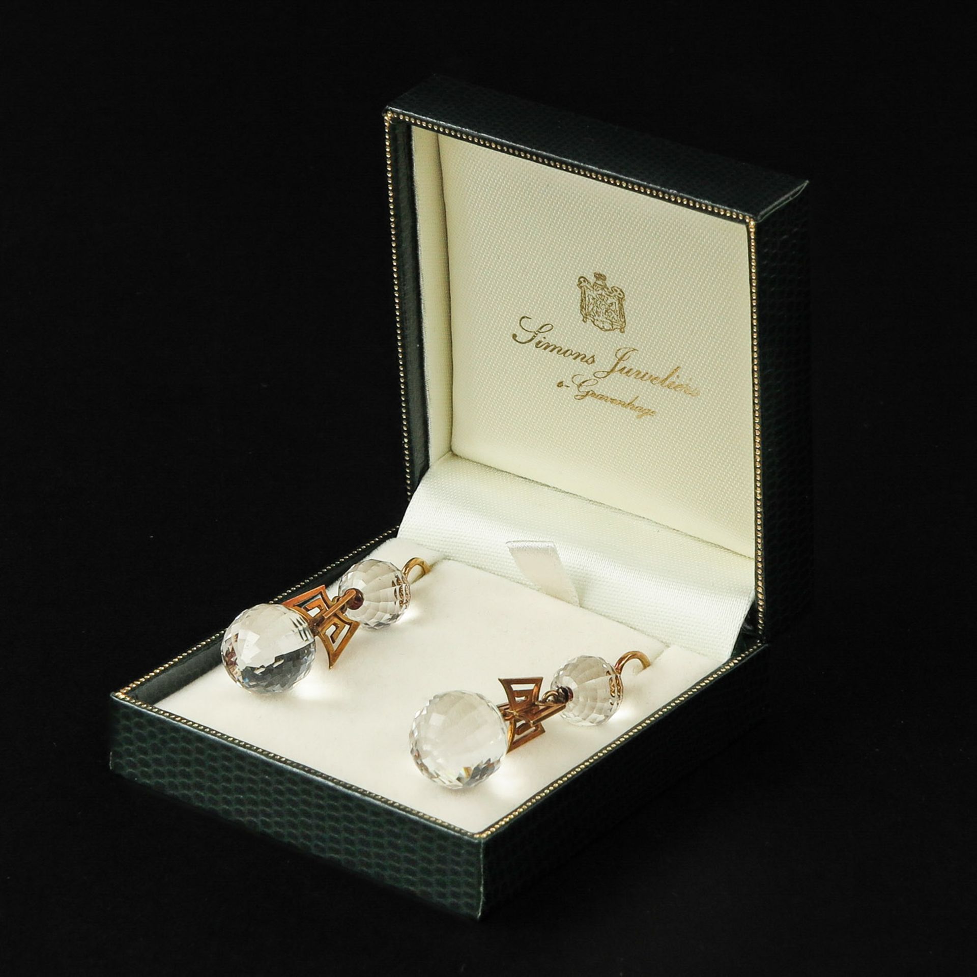 A Pair of Earring Set with Rock Crystal - Image 4 of 4