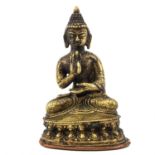 A Small Bronze Buddha