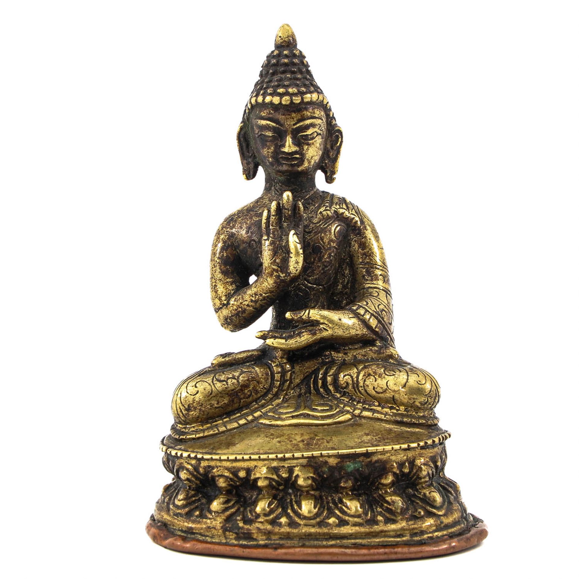 A Small Bronze Buddha