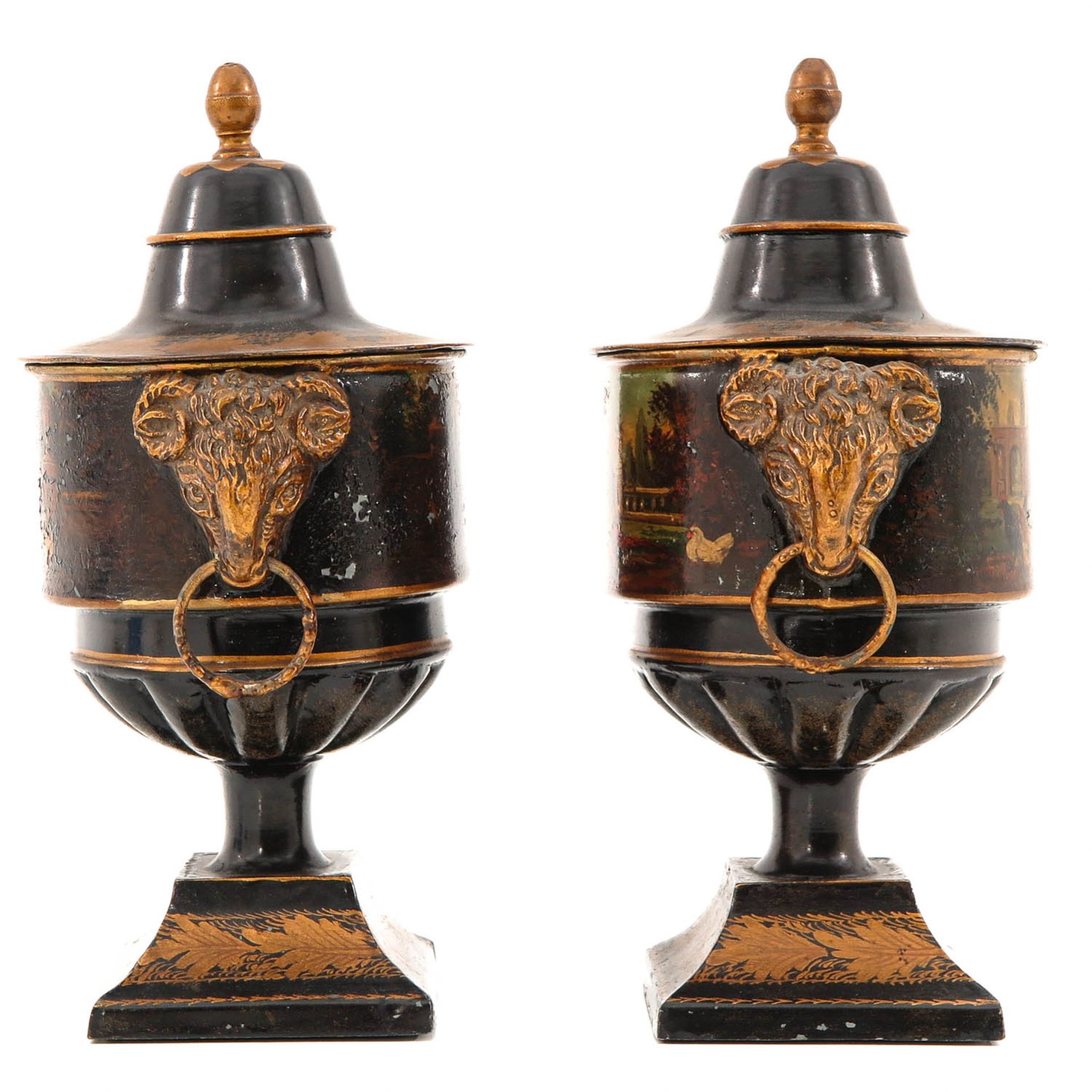 A Pair of Dutch 18th Century Chestnut Vases - Image 2 of 9