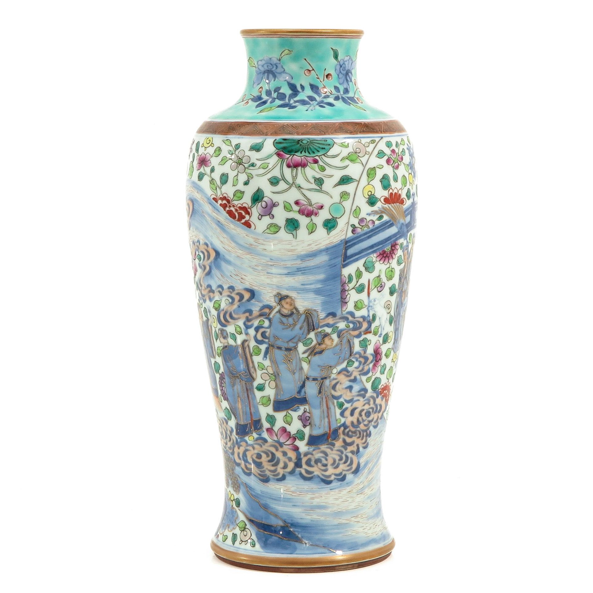 A Famille Rose Vase - Bild 4 aus 10