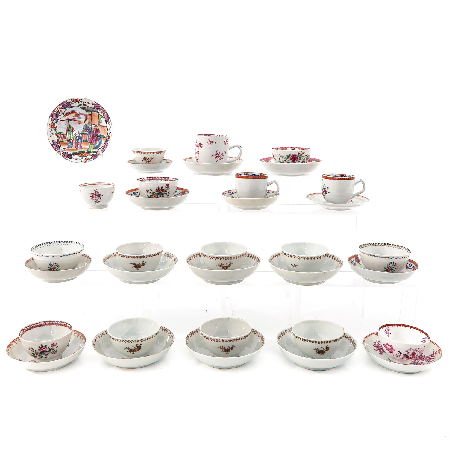 A Collection of Cups and Saucers