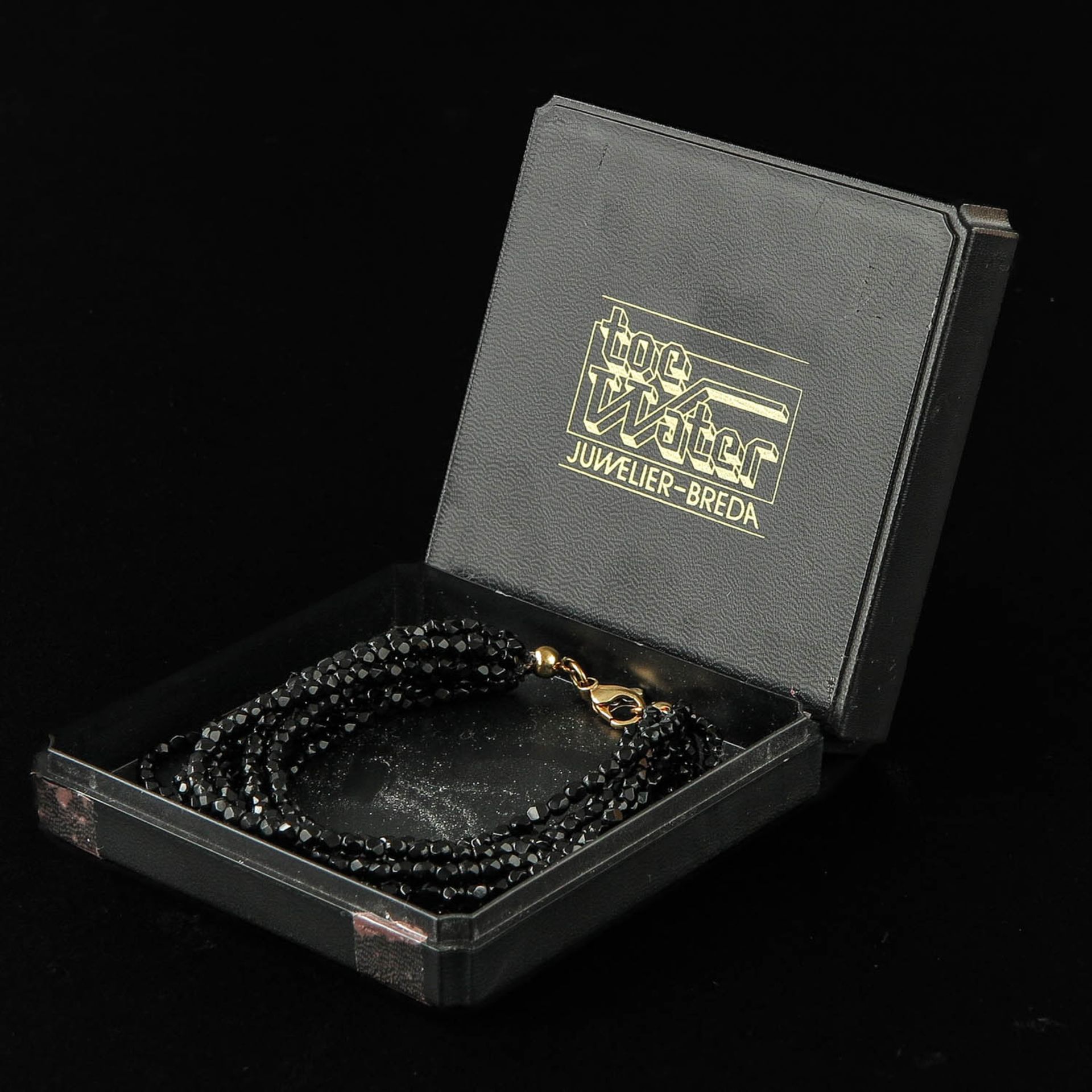 A Garnet Necklace with 14KG Clasp - Bild 4 aus 4