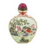 A Famille Rose Snuff Bottle