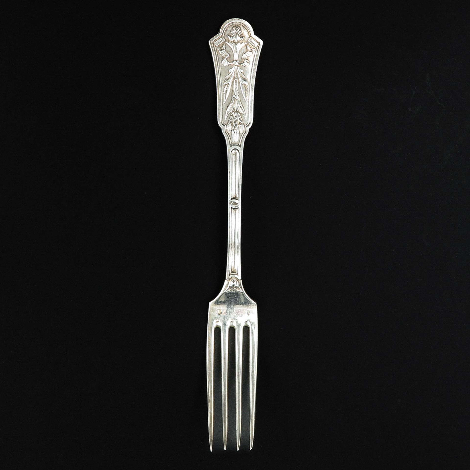 A Silver 6 Piece Place Cutlery Set - Image 3 of 8