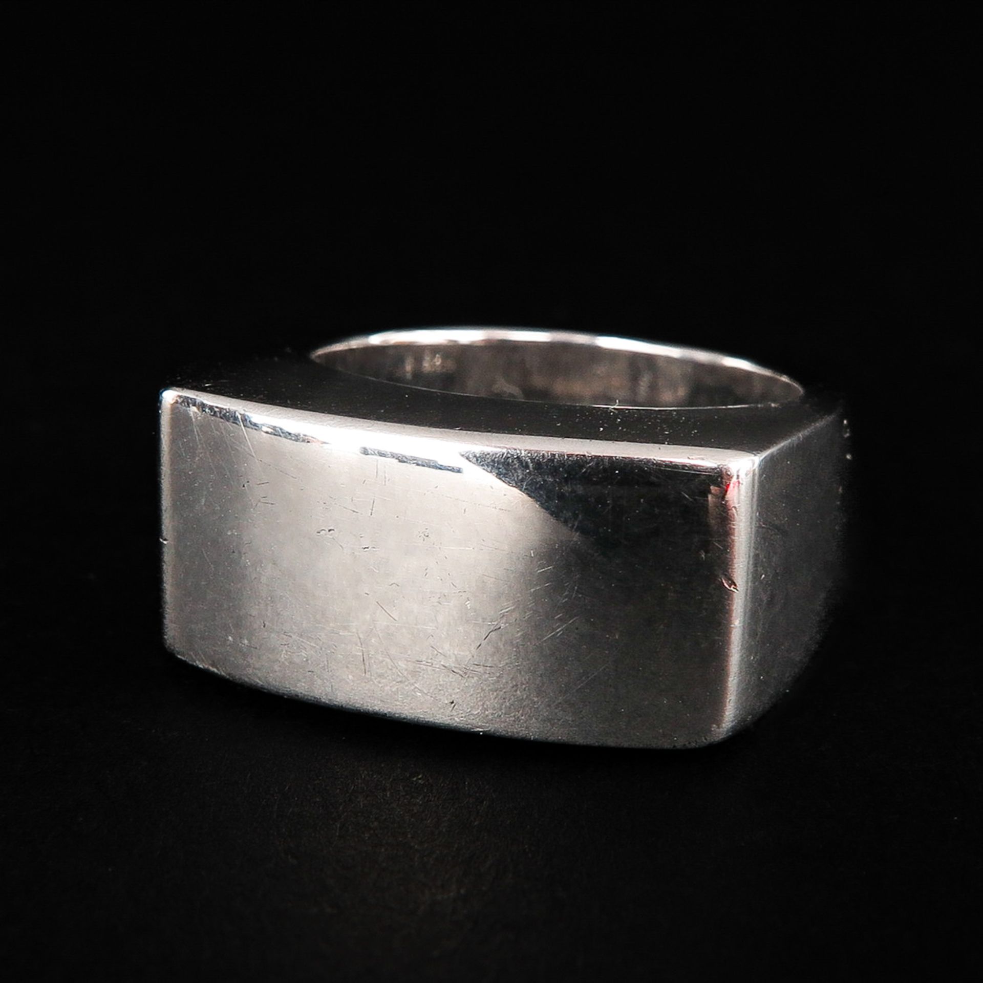 A Silver Lapponia Ring Designed by Bjorn Weckstrom
