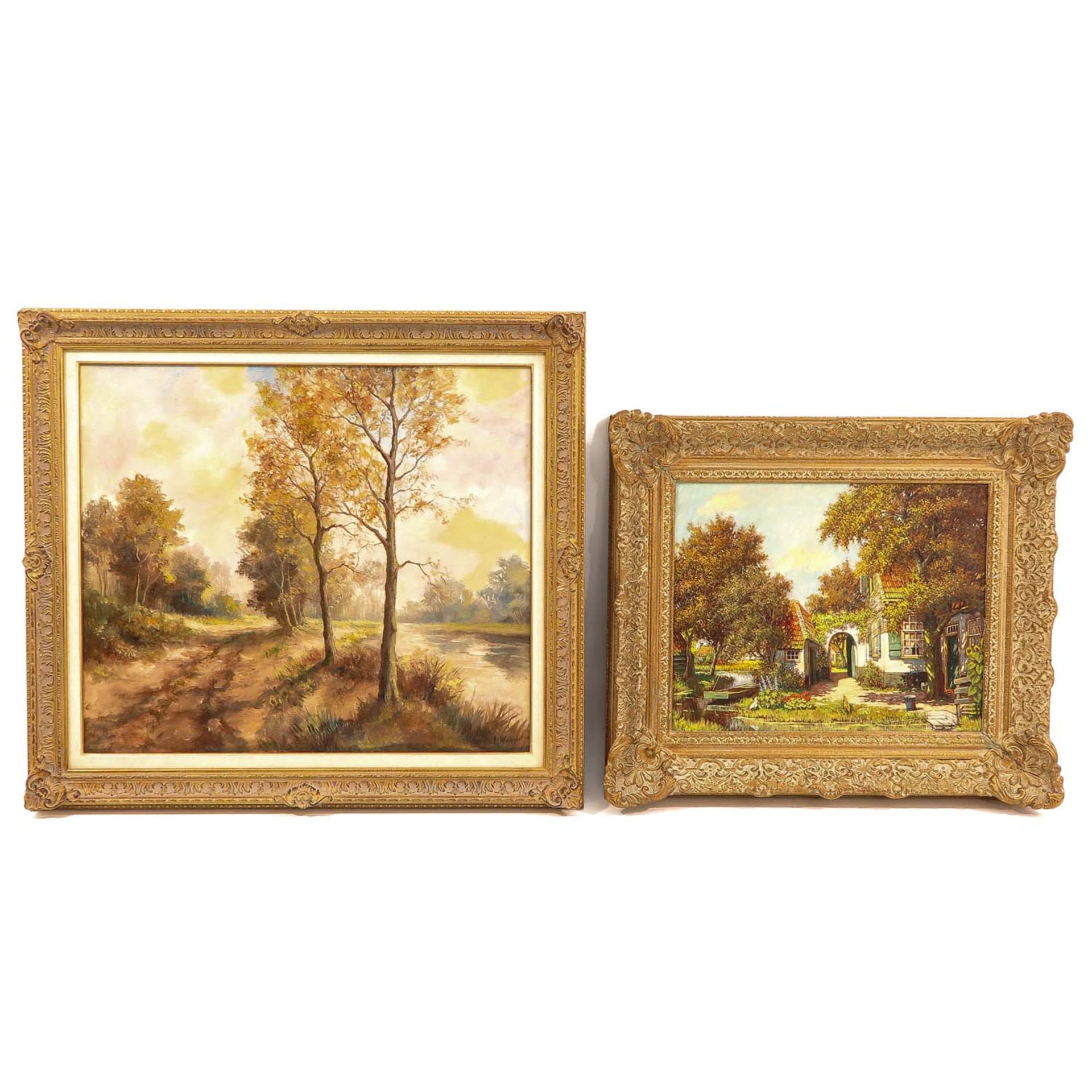 A Lot of 2 Oil on Canvas Paintings