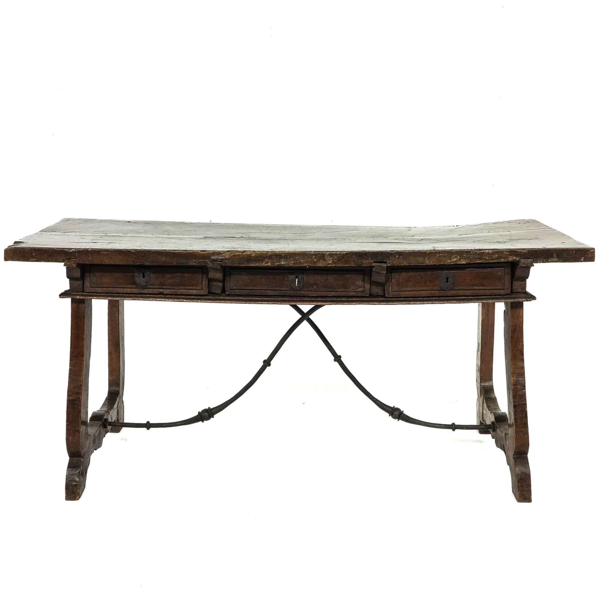 A Walnut Spanish Table Circa 1700