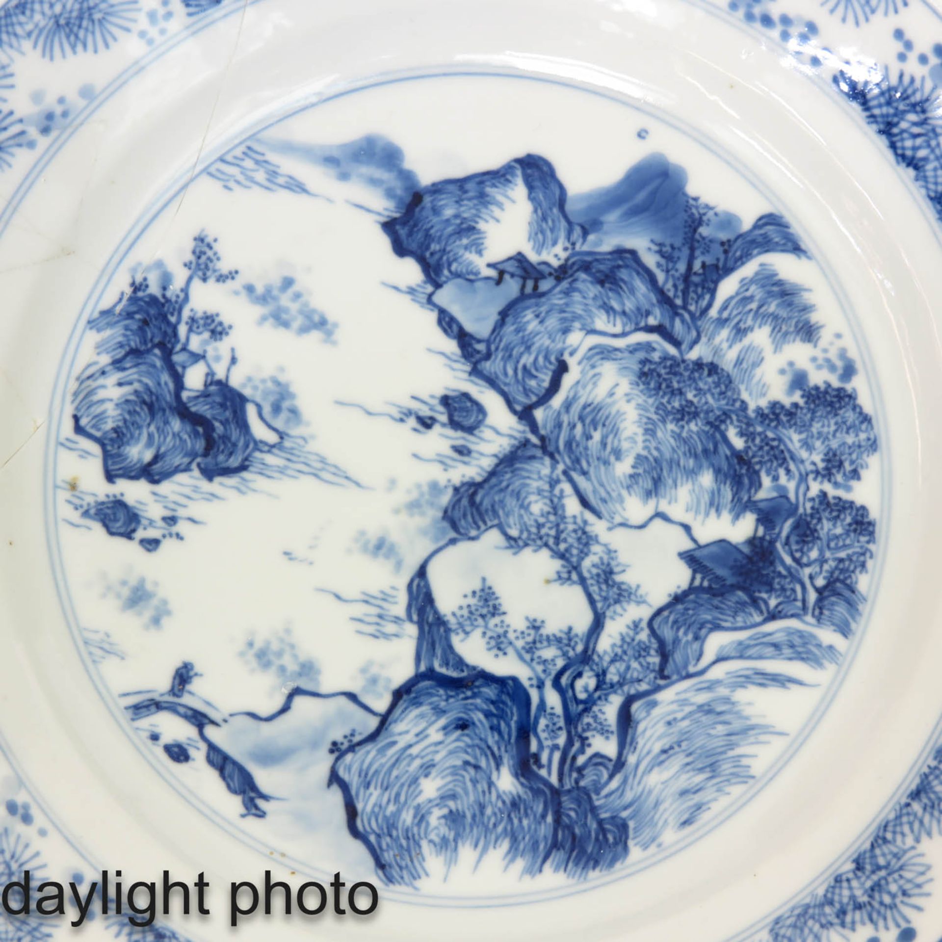 A Blue and White Plate - Image 6 of 6