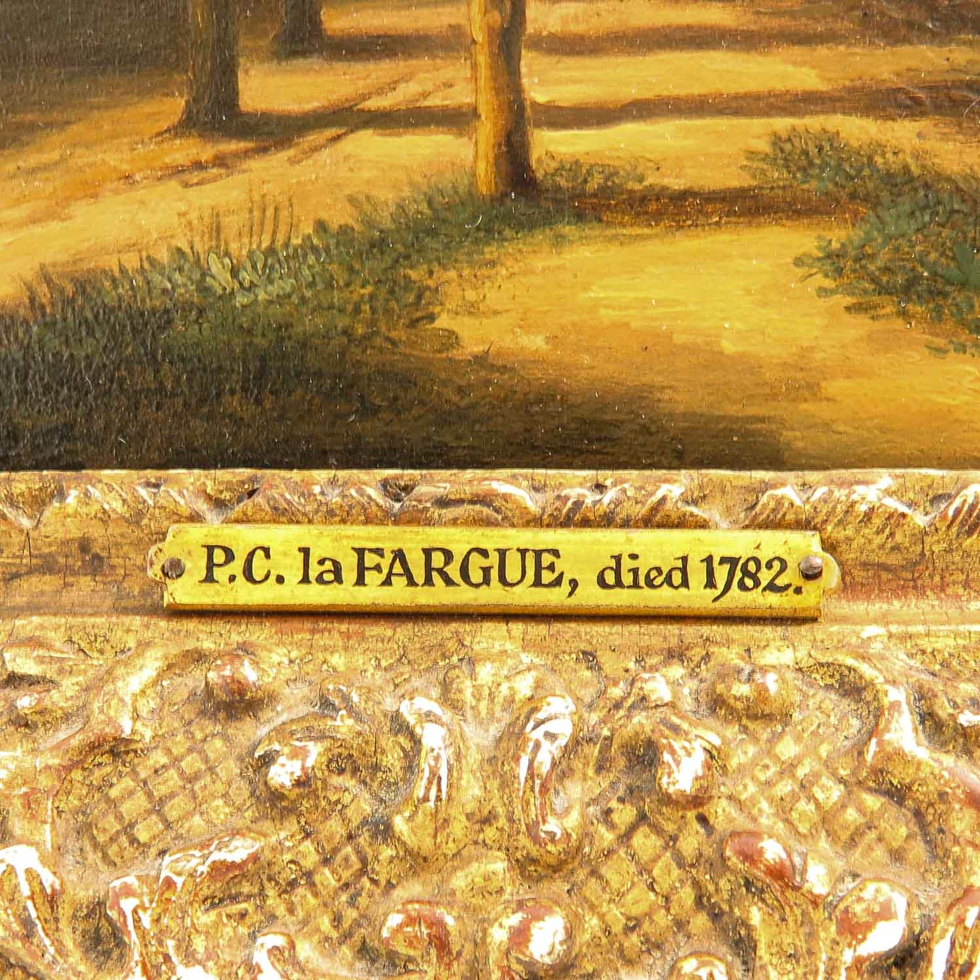 An Oil on Panel Signed Paulus Constantijn La Fargue - Bild 6 aus 7