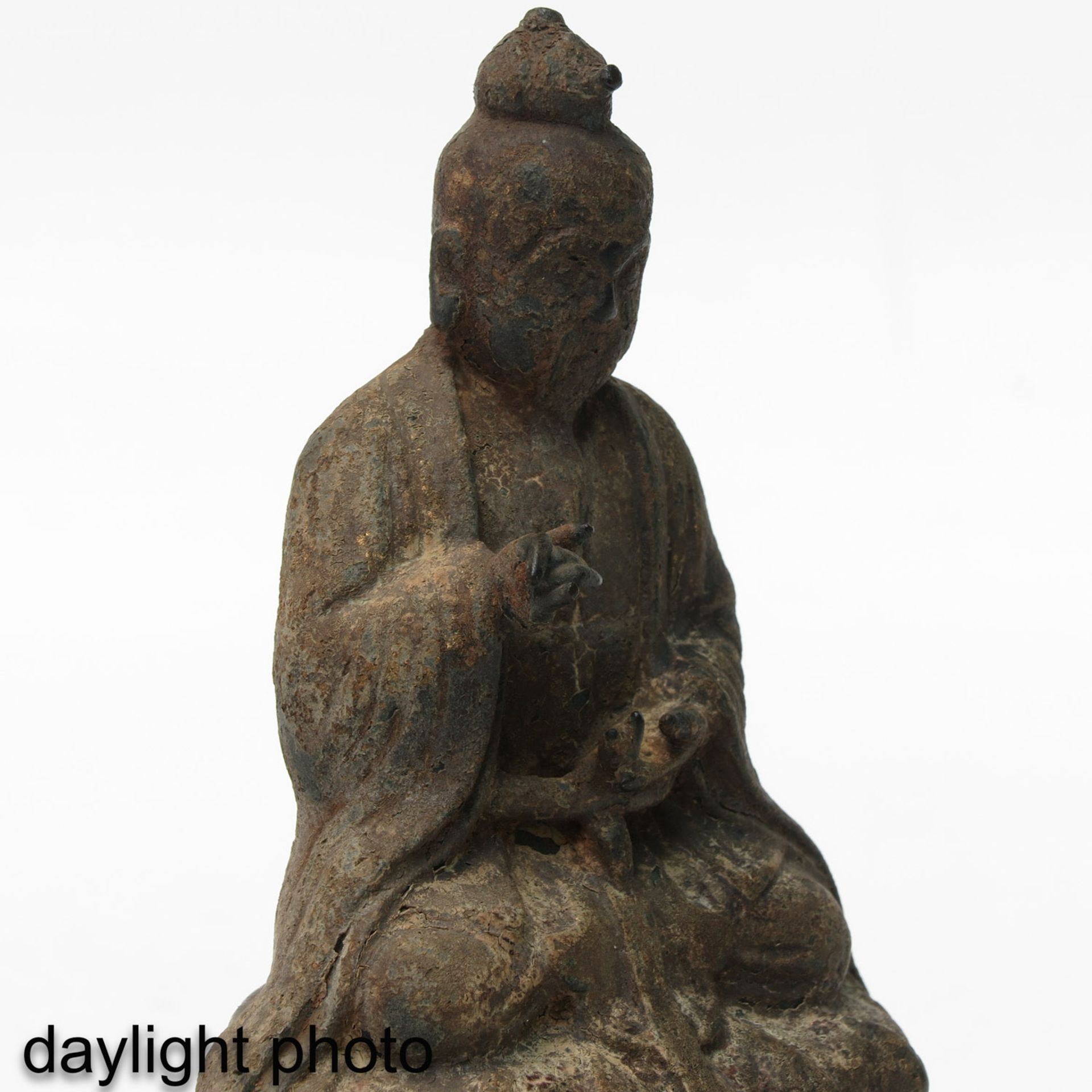 A Antique Bronze Buddha Sculpture - Bild 9 aus 9