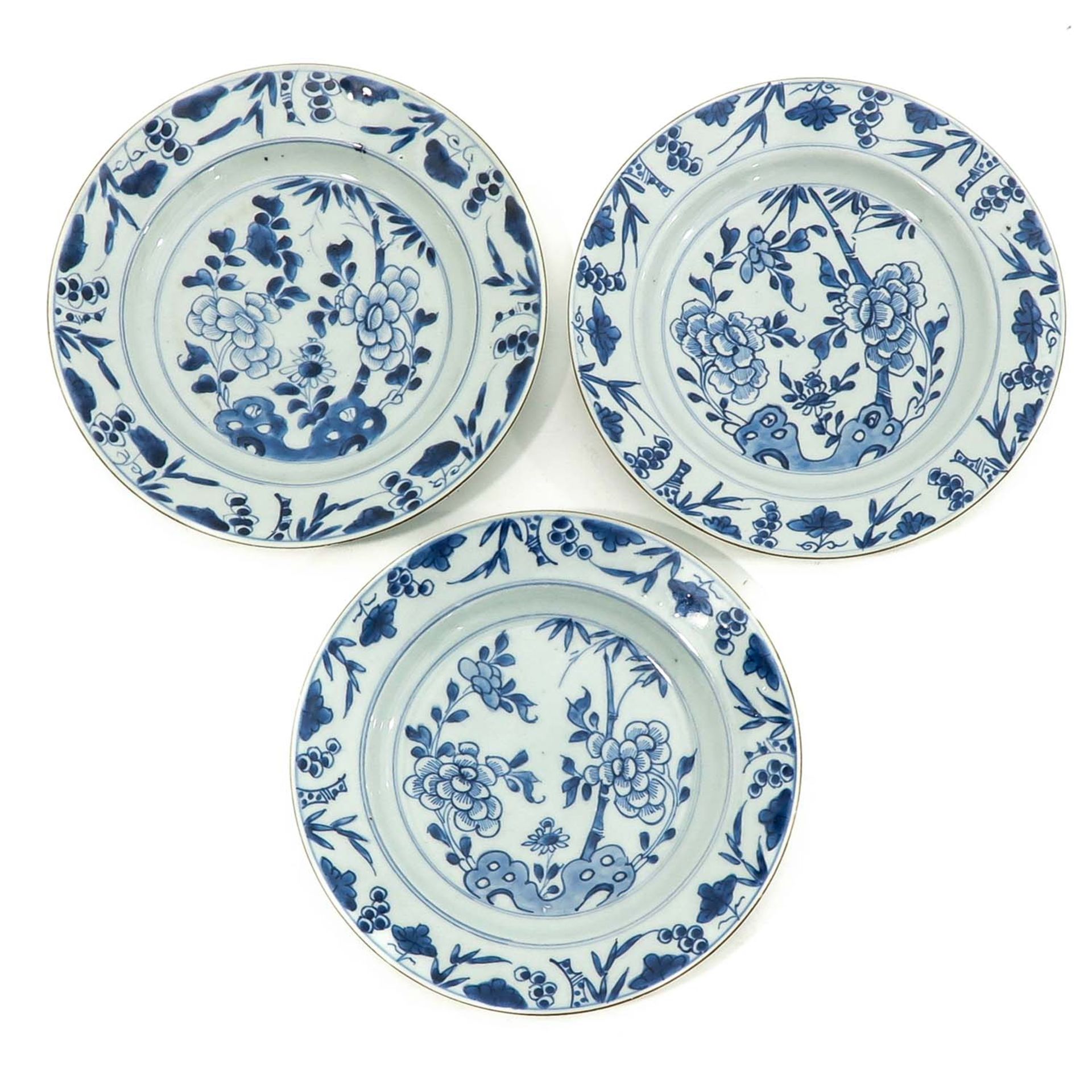 A Series of 5 Blue and White Plates - Bild 3 aus 9