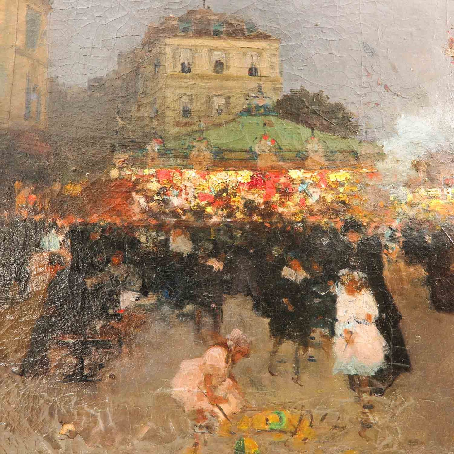 An Oil on Canvas Signed Luigi Loir - Bild 5 aus 6