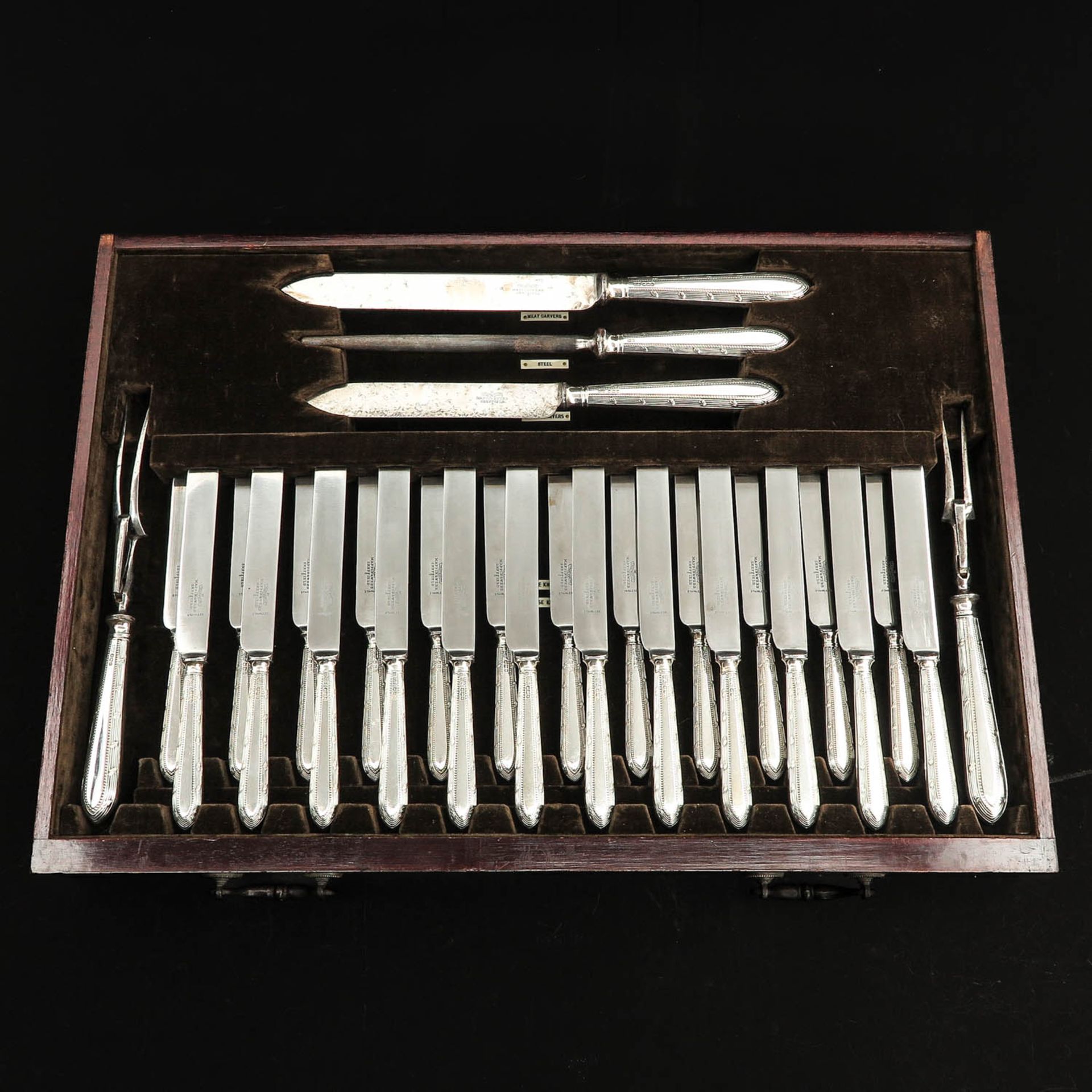 A Silver Cutlery Set - Image 5 of 10