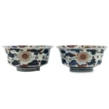 A Pair of Polychrome Serving Bowls