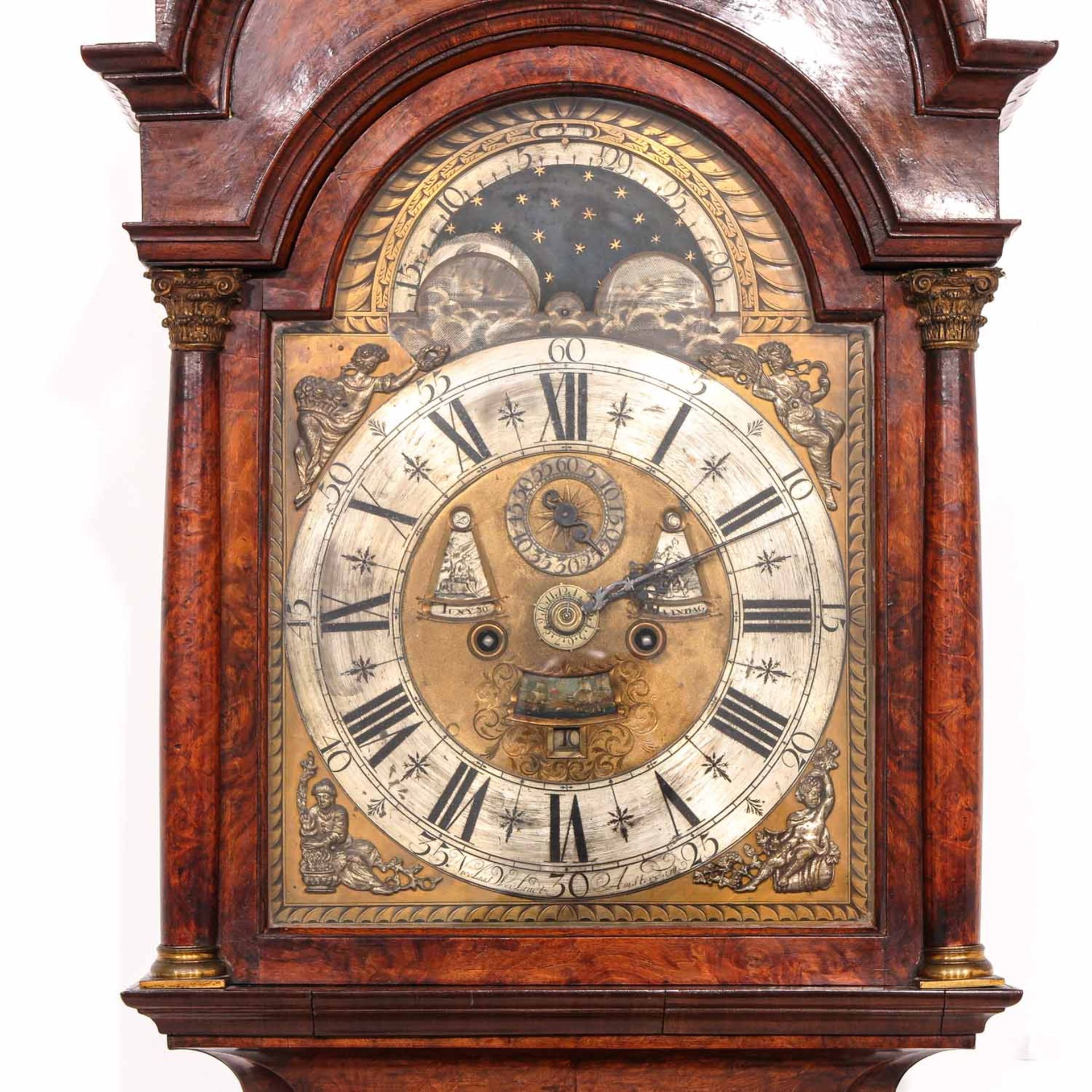 A Standing Clock by Nicolaas Weylandt - Image 9 of 10