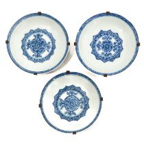 A Series of 3 Batavianware Small Plates