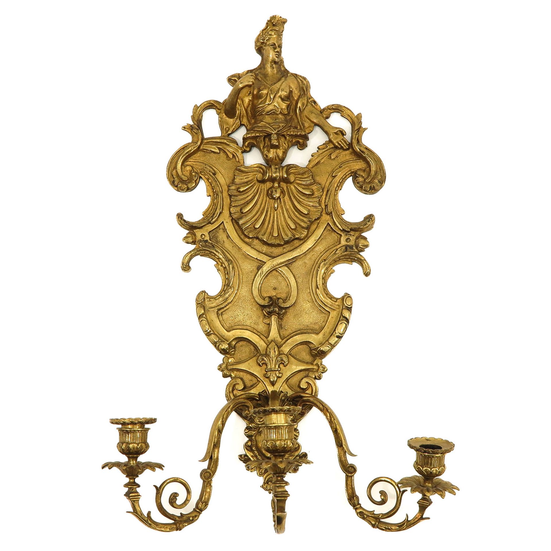 A Pair of Bronze Sconces - Image 2 of 10