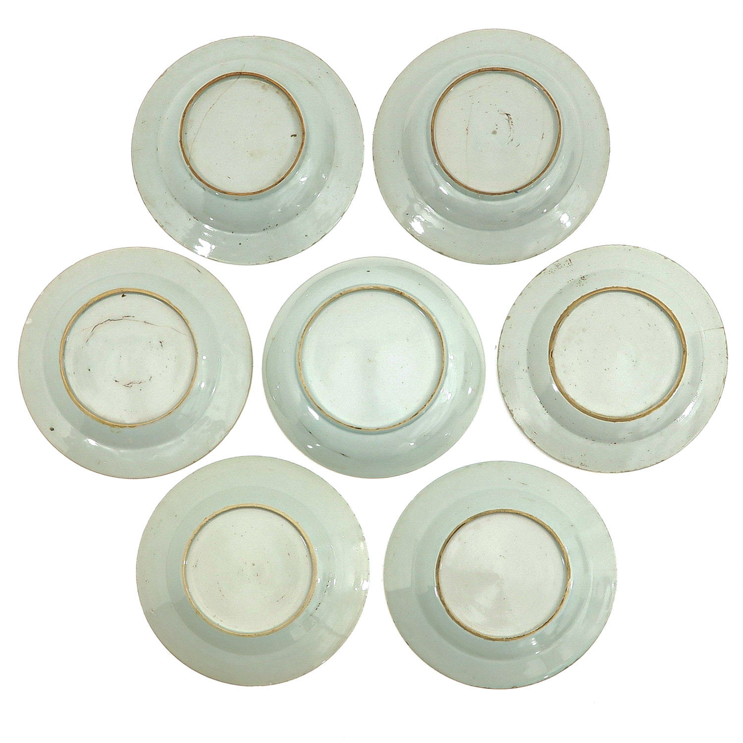 A Collection of 7 Blue and White Plates - Image 2 of 10