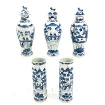 A 5 Piece Garniture Set