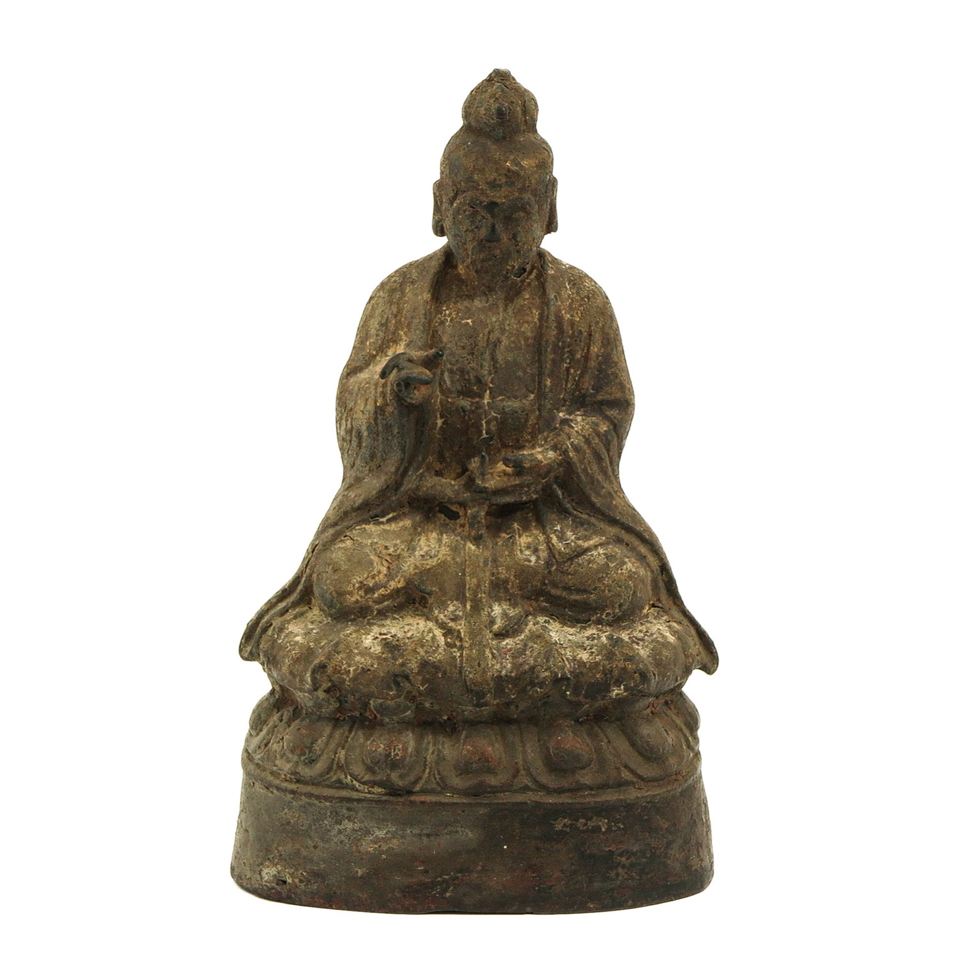 A Antique Bronze Buddha Sculpture