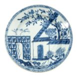 A Blue and White Plate