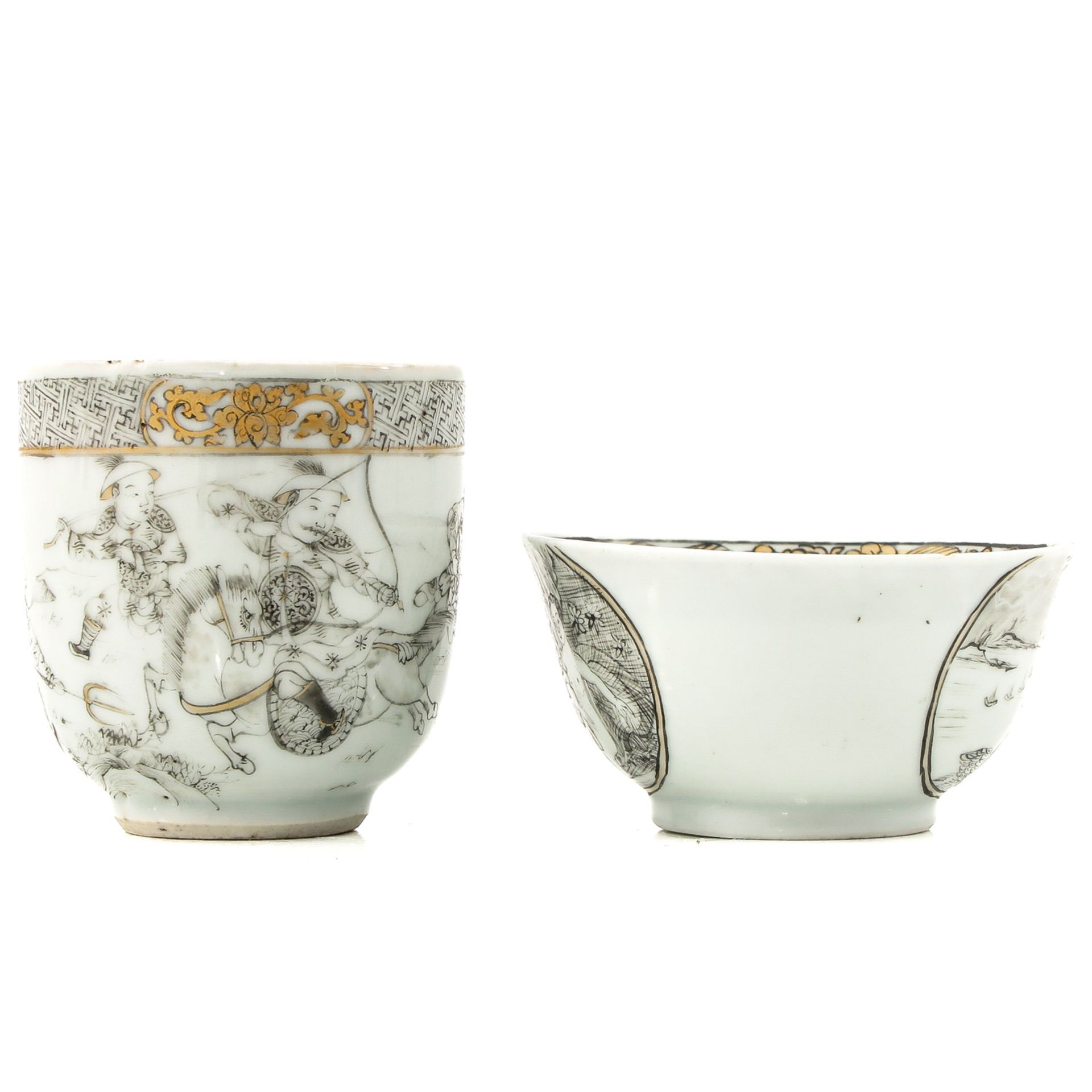 A Collection of Encre de Chine Porcelain - Bild 4 aus 10