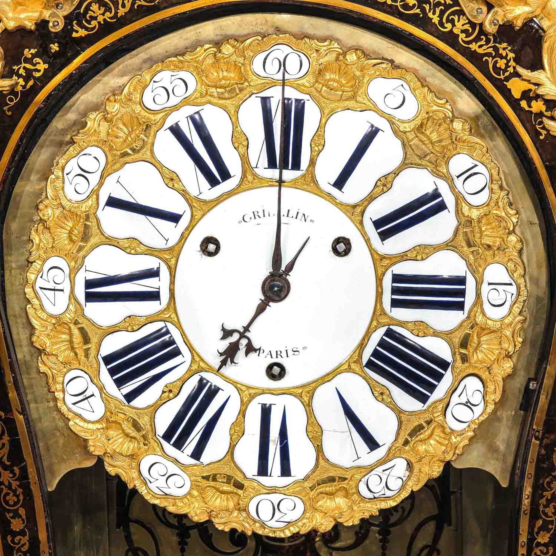 A Console Clock Signed Gribelin a Paris - Bild 4 aus 9