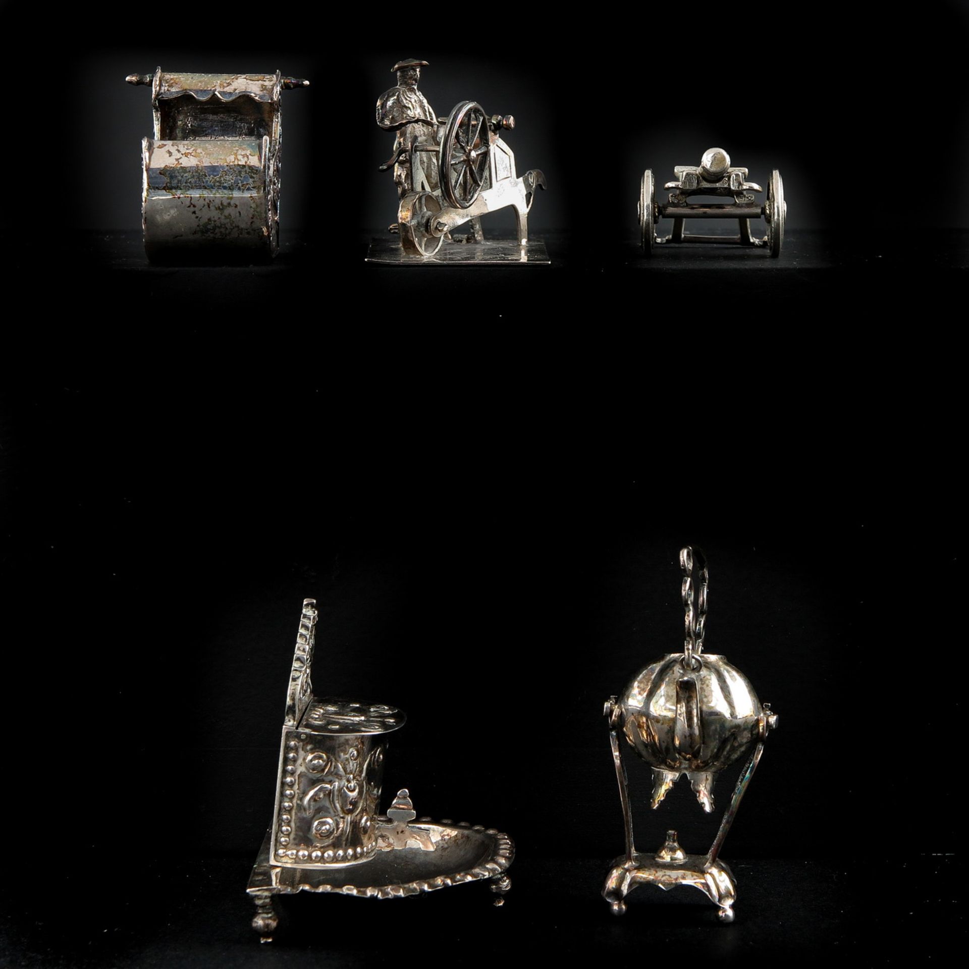 A Collection of 5 Silver Miniatures - Image 4 of 10