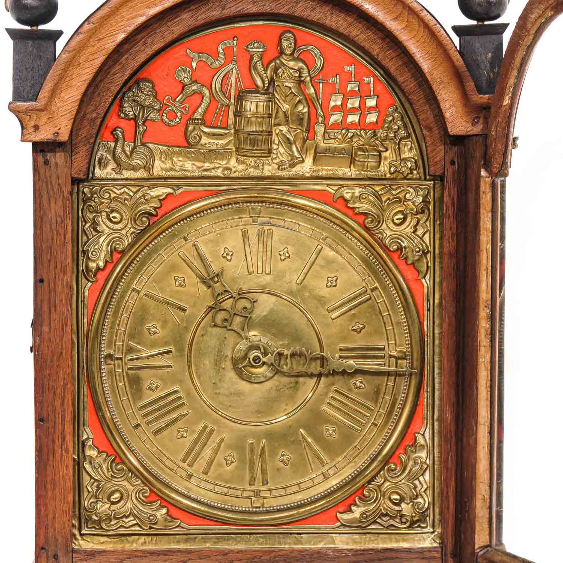 A 19th Century Dutch Wall Clock or Staartklok - Bild 4 aus 10