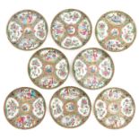 A Series of 8 Cantonese Plates