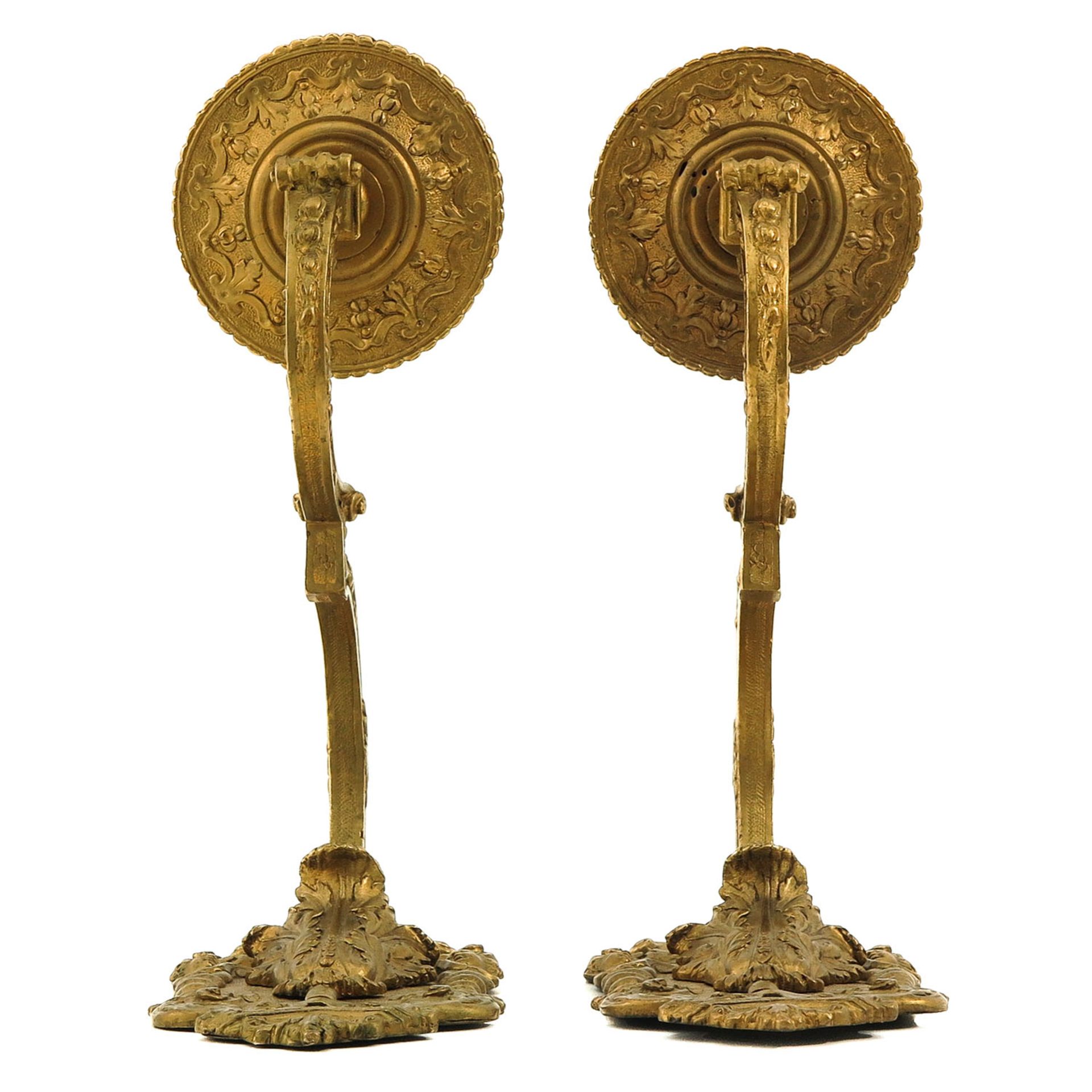 A Pair of Bronze Sconces - Bild 5 aus 7