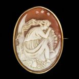 A 14KG Cameo Brooch