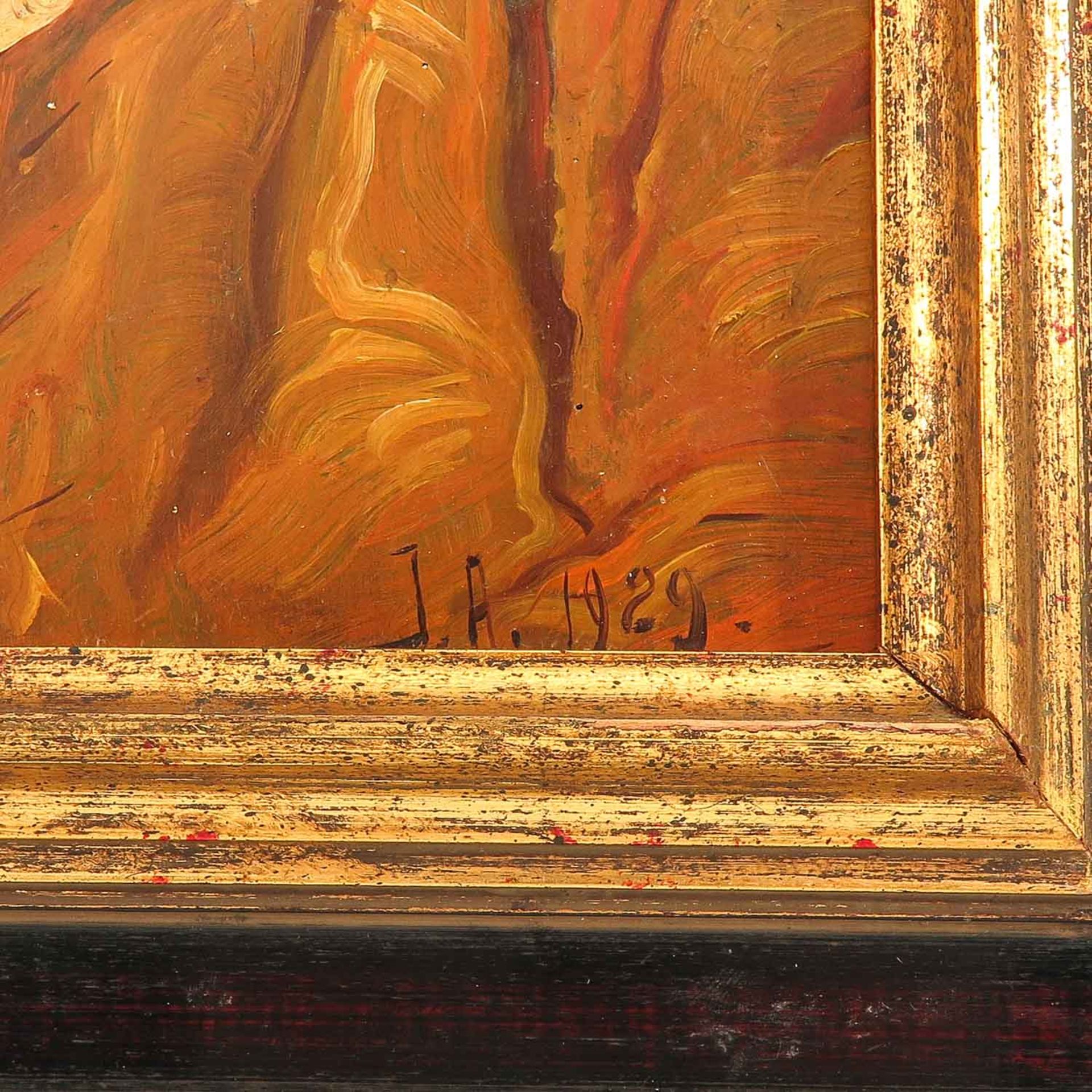 A Oil on Panel - Bild 3 aus 5