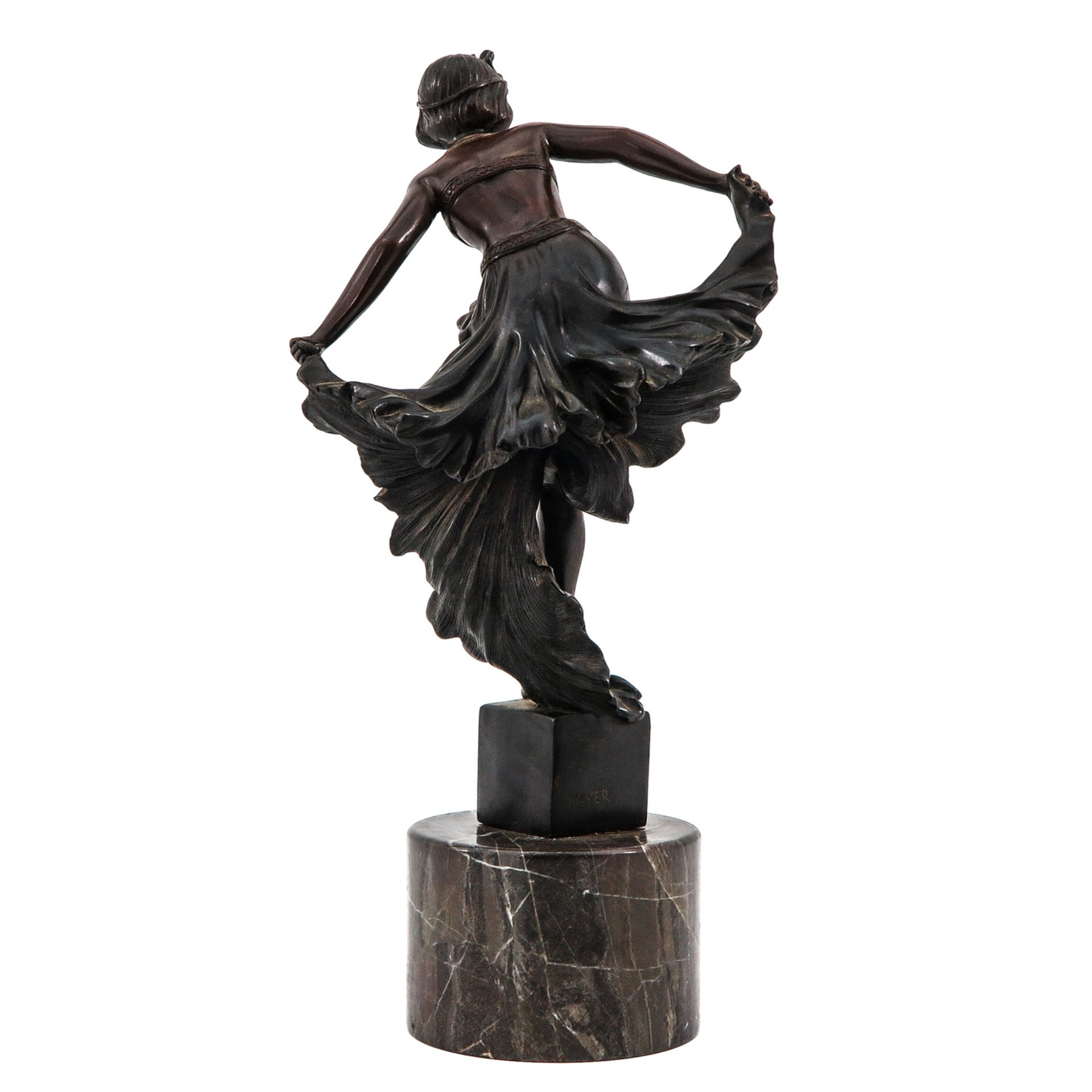 A Bronze Sculpture on Marble Base - Bild 3 aus 8