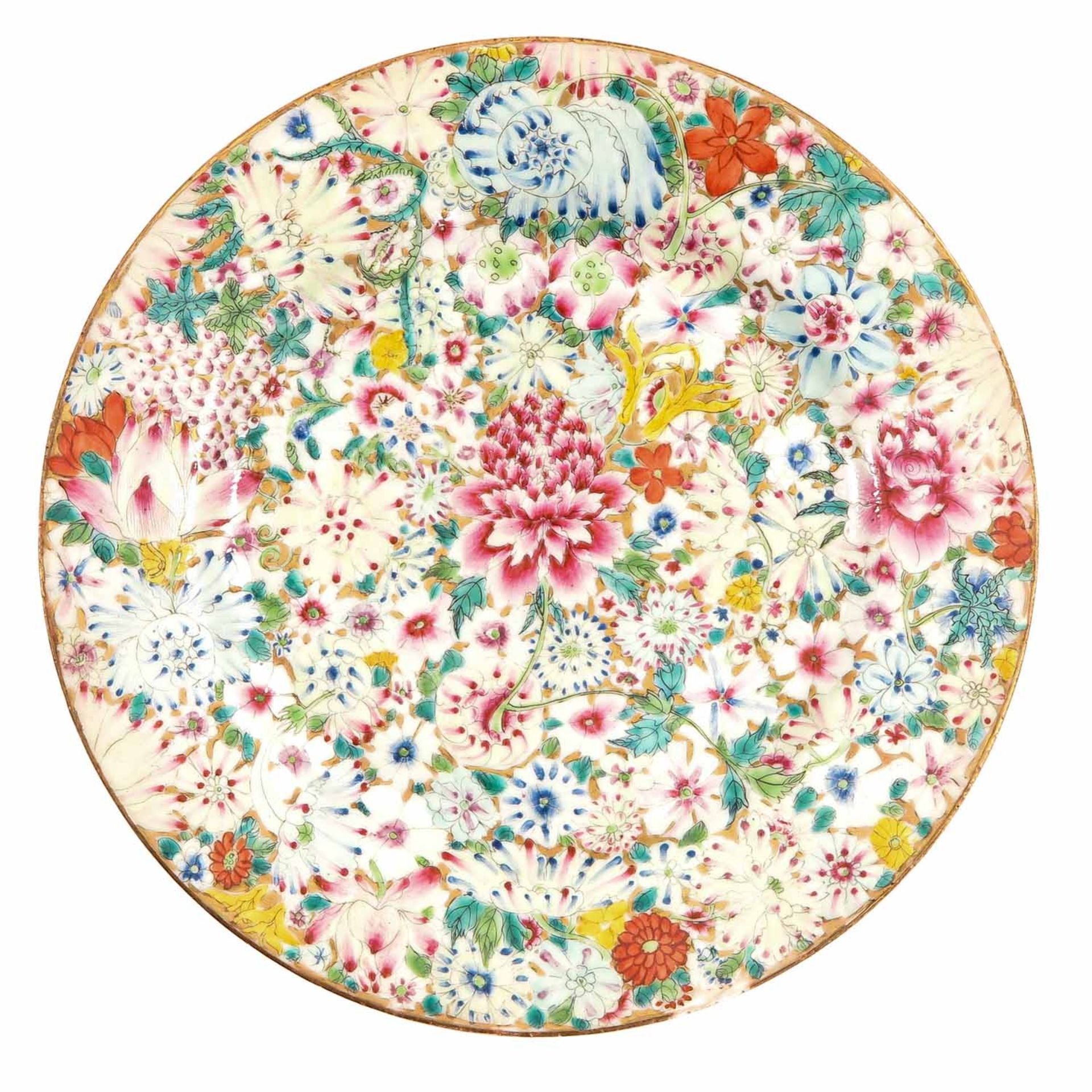 A Mille Fleur Decor Plate