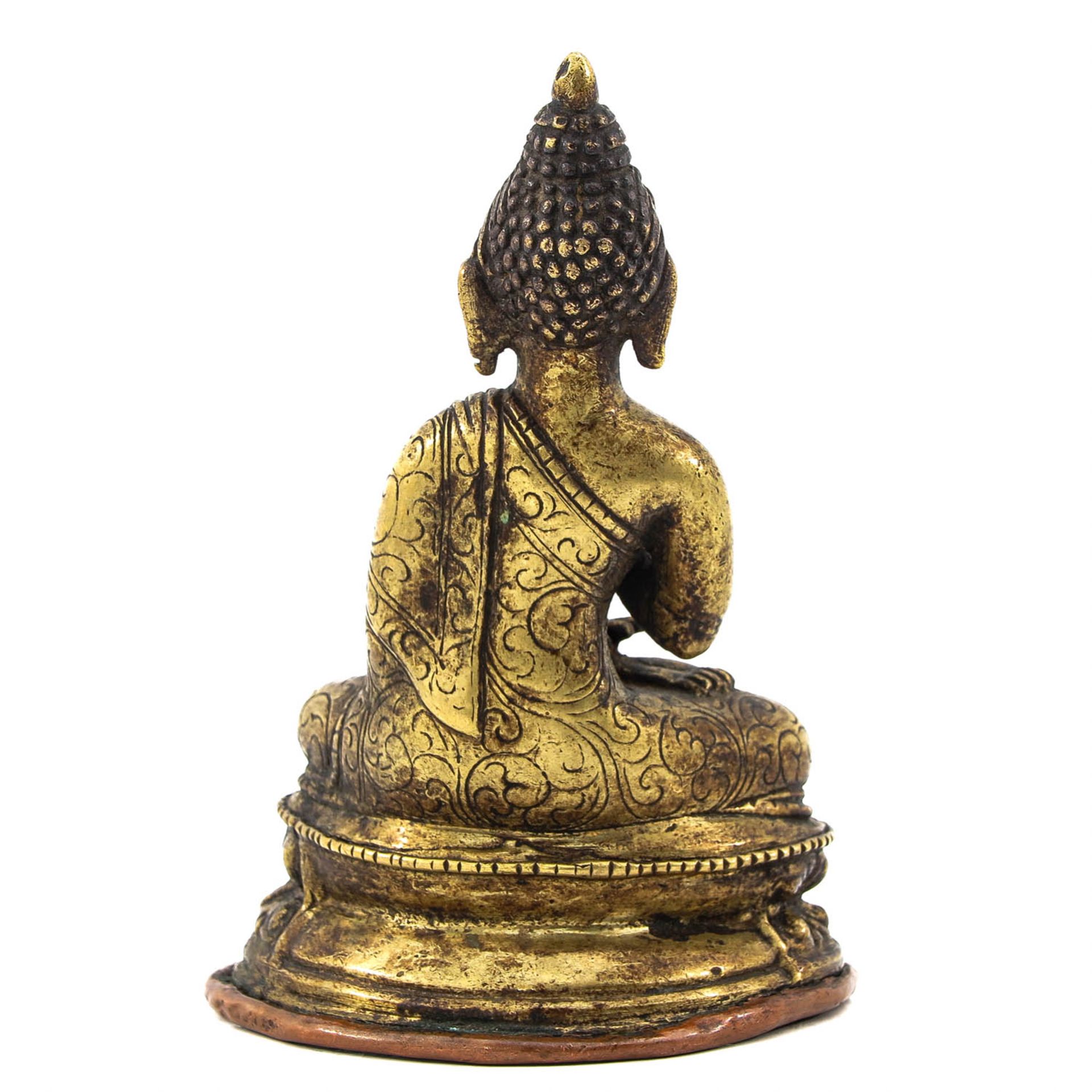 A Small Bronze Buddha - Bild 3 aus 10