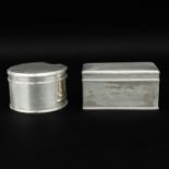 A Pair of Silver Cookie Boxes