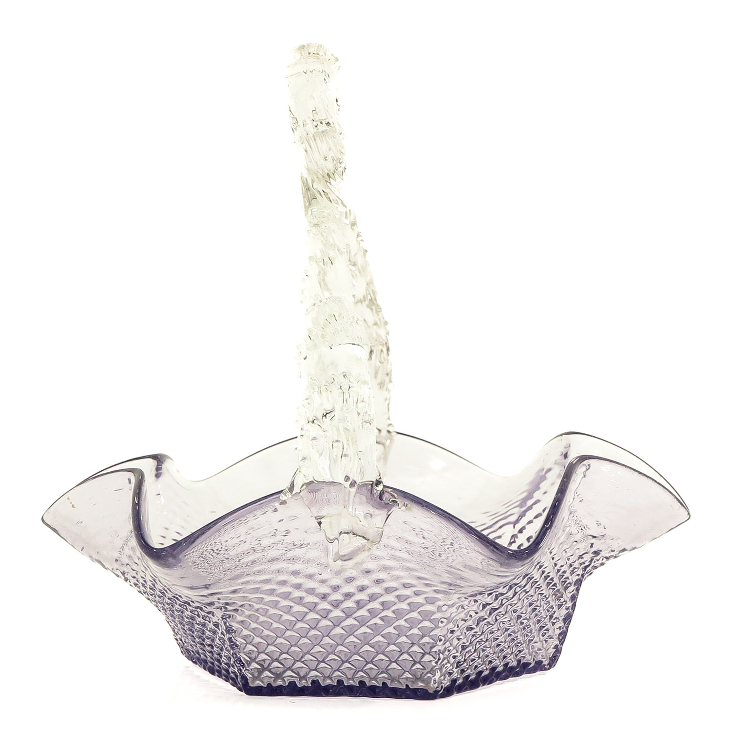 An 18th Century Glass Basket with Handle - Image 4 of 9