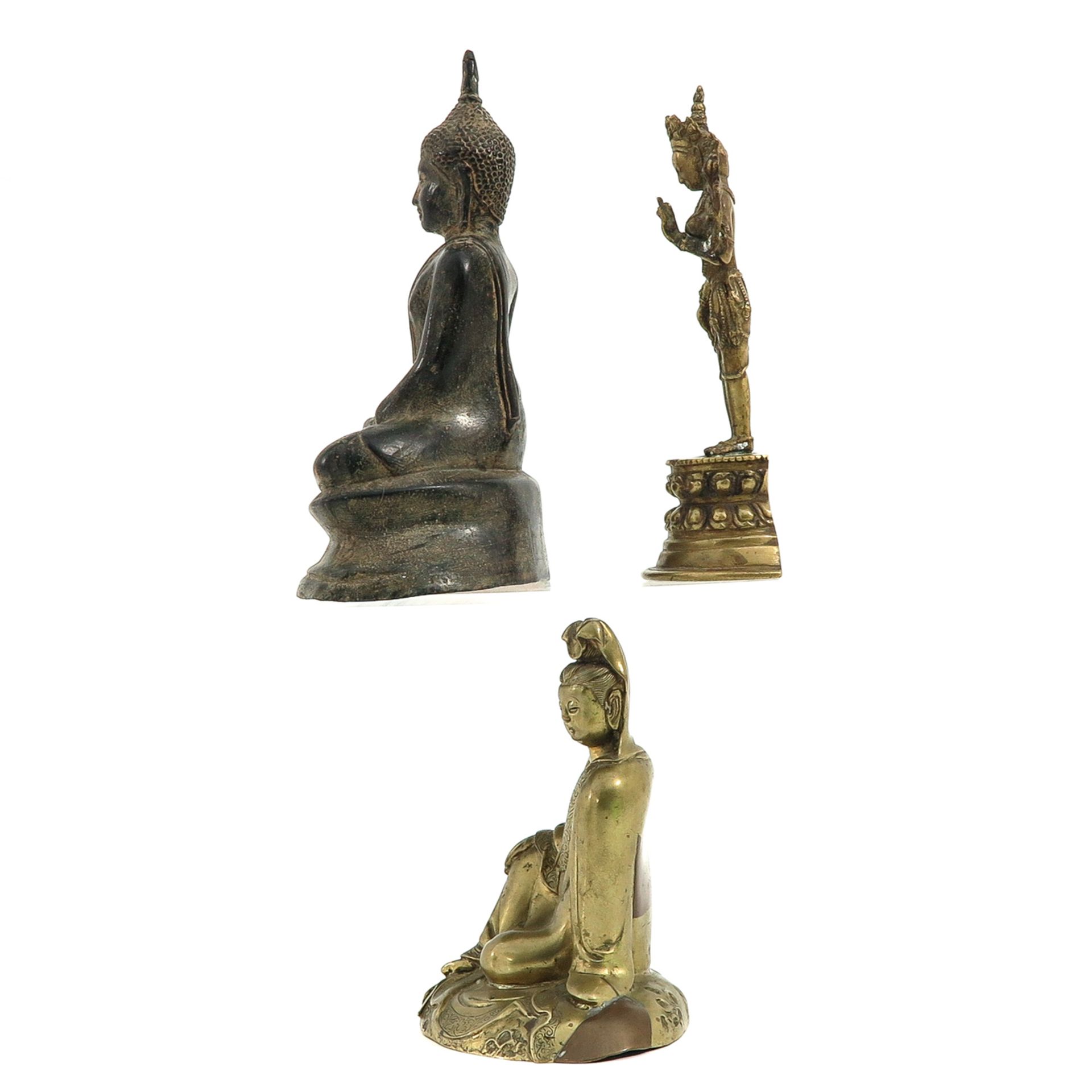 A Collection of 3 Bronze Sculptures - Image 2 of 10
