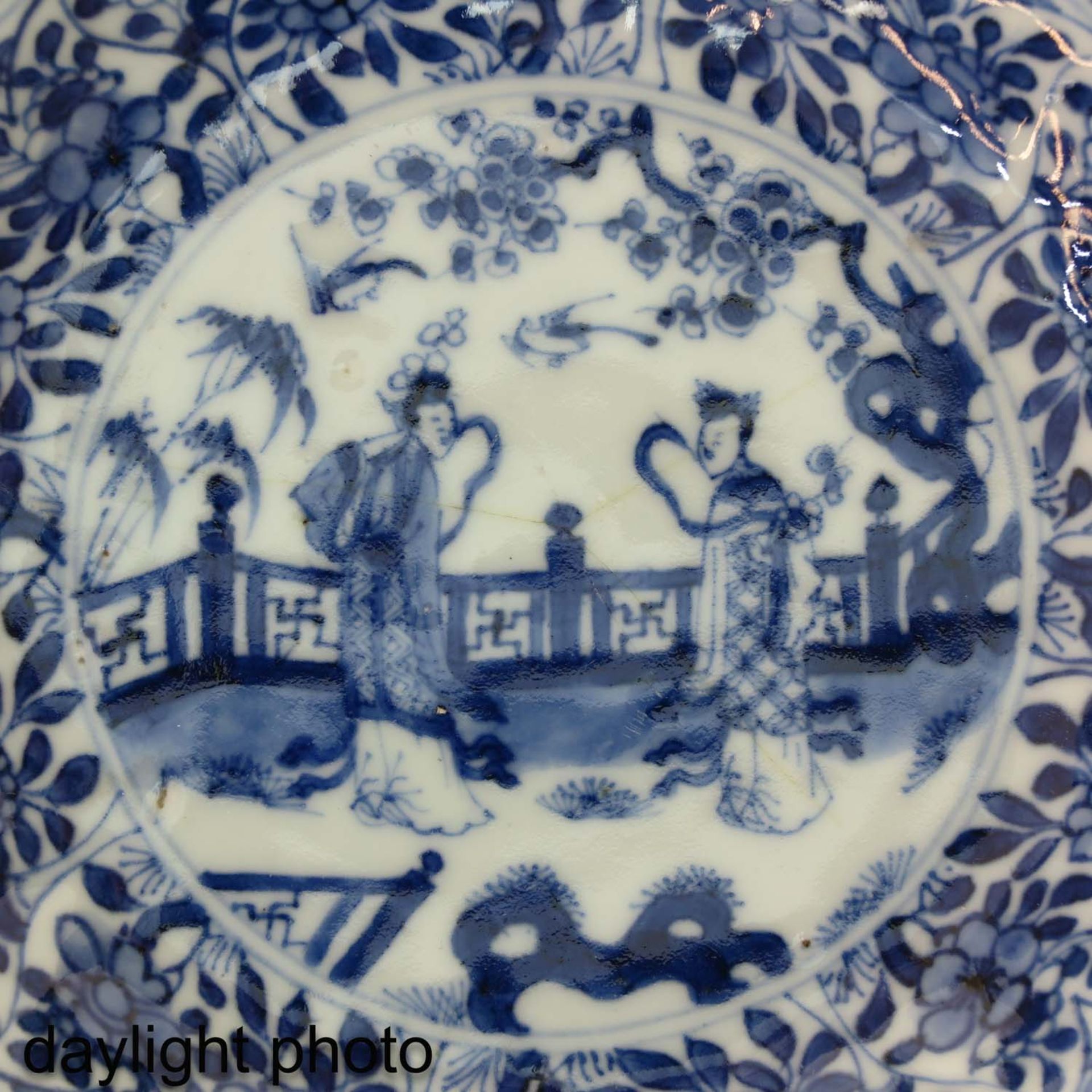A Small Blue and White Plate - Image 5 of 5