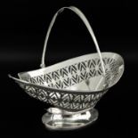 A Silver Basket with Handle