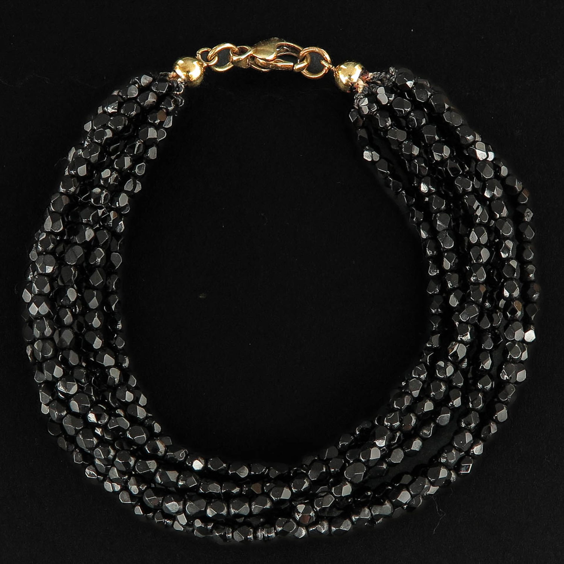 A Garnet Necklace with 14KG Clasp - Bild 2 aus 4