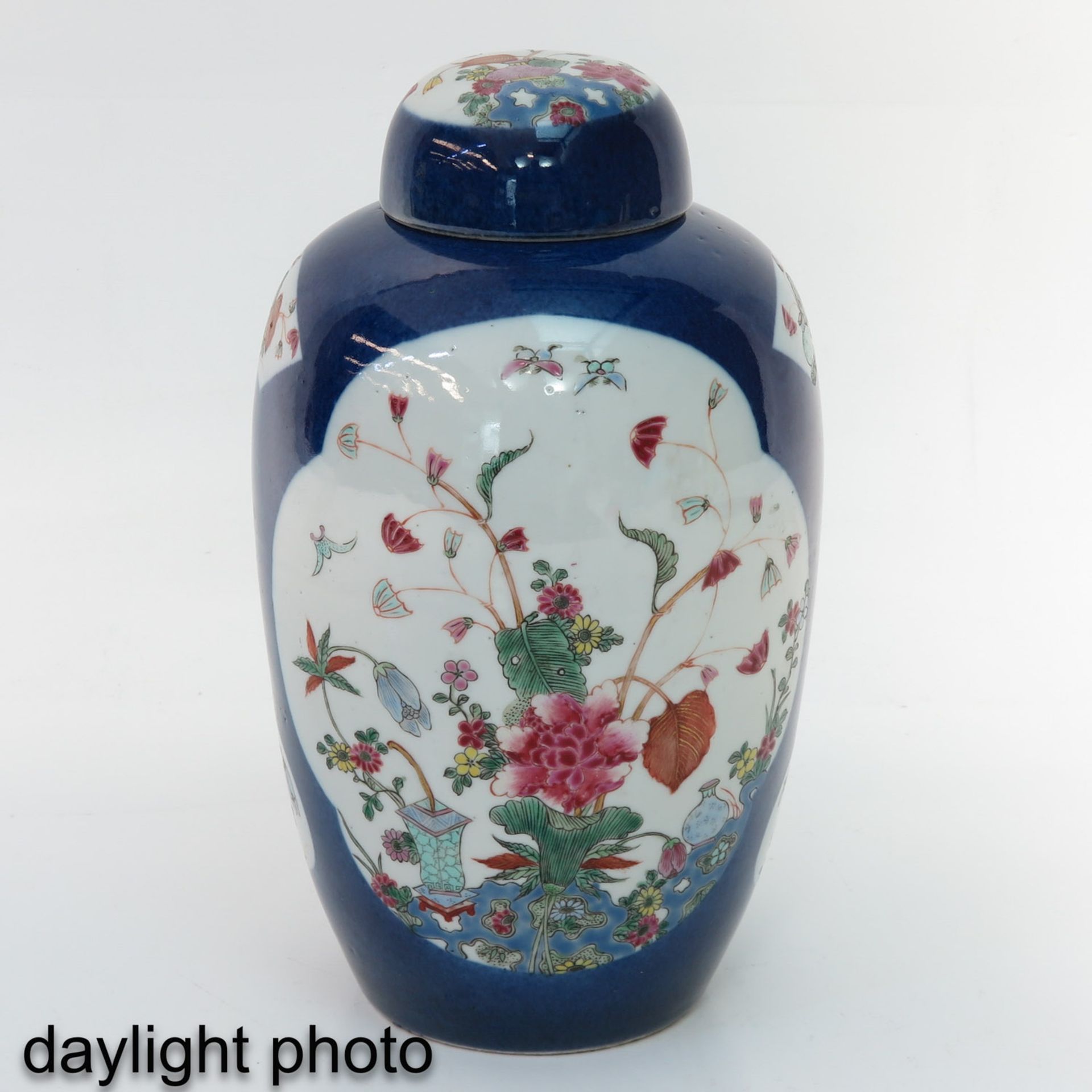 A Powder Blue Jar with Cover - Image 7 of 10